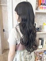 キャアリー(Caary)&nbsp;福山市Caary学生カット学割スーパーロングパーマ風スタイリング