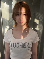 ニューヨークニューヨーク 三宮駅前店(NYNY) ブラウンミニウルフ×顔まわりレイヤー