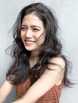 アルバム 銀座(ALBUM GINZA) ミックスカール_フリンジウェーブココアブラウン_97794