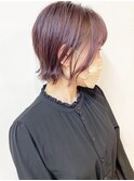 【松戸　ムラマツ】大人ショートボブ　ピンクバイオレット