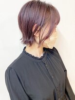 モリオフロムロンドン 松戸店(Morio from London)&nbsp;【松戸　ムラマツ】大人ショートボブ　ピンクバイオレット