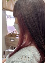 のぶえ美容室&nbsp;ピンクブラウン×ピンク