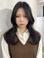 オリンテ バイ レシッド 表参道(orente by rcid)&nbsp;orente 表参道斜めバング×シルキーベージュグレージュカラー