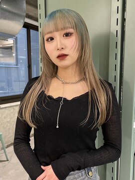 ロジ(loji) ルーツブルー×顔まわりカット