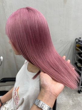 ギークス(GEEKS) 【GEEKS渋谷】ハイトーンロング/クリアピンク/髪質改善/20代30代