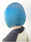 say.重政 ダブルカラー ブリーチ 寒色系 水色 ブルー