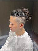 ビジネスマンバン ツーブロックバリアート オールバック