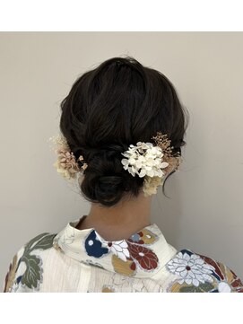 ラボー ノースプラザ店(LA'BO) 浴衣ヘア　シニョン