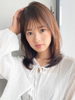 艶感ナチュラルカールデジタルパーマワイドバング大人可愛い