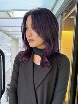 ハピネス 河原町店(Happiness) 伸ばしかけスタイル　インナーカラー　京都美容室　進詩織