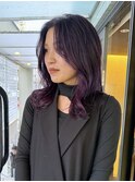 伸ばしかけスタイル インナーカラー 京都美容室 進詩織
