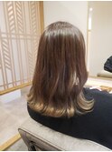 ミディアムロブ&スモーキーベージュ