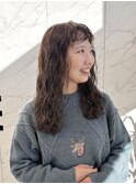 海外ガールっぽなロングパーマ