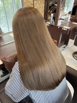 ファブ 千葉店(FaB) 【ブリーチなしダブルカラー×ミルクティーベージュ】