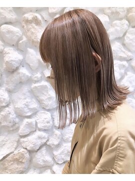 モアナ バイ ヘッドライト 宜野湾店(Moana by HEADLIGHT) Moana【宜野湾】#ダブルカラー#ミルクティーベージュ#ボブ