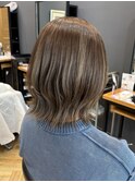 【黒髪/クラゲヘアー/オリーブグレー/ココアベージュ」林愛華