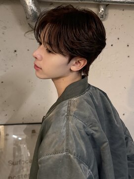 ノラ シブヤ(NORA) 【永田】韓国フェザーショートシースルーマッシュ×ダウンパーマ