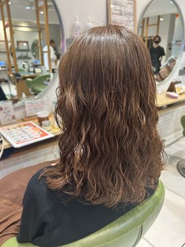 アース モード 新小岩店(EARTH/M) ゆるウェーブ×シアーベージュ