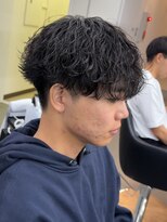 プルーブトウキョウ 渋谷(PROVE TOKYO)&nbsp;爽やかビジネスツーブロック無造作ナチュラル波巻きパーマ