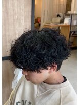 エッジ(EDGE)&nbsp;大分メンズ刈り上げショートマッシュ波巻きパーマ