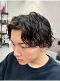 宇都宮メンズカットメンズパーマ波巻きスパイラルパーマツイスパ