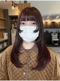 ~レイヤーカット×ボルドーカラー~