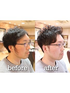 カズ 中津店(KAZU) 好印象大人男性アップバングショート【茨木市】