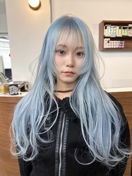 ペレ 梅田(PELE) イメチェン/ピンクベージュ/アンブレラカラー/前髪/梅田