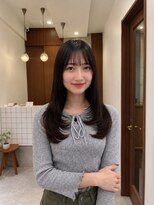 モク 立川(moc)&nbsp;韓国風レイヤーカットブリーチダブルカラー前髪