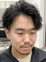 サンズ 梅田 中崎町(SUNS)&nbsp;大人メンズにおすすめかきあげツイストスパイラルパーマ