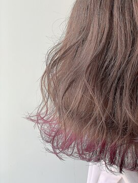 ジーナ 池袋(Zina) 【Zina 池袋】イメチェン毛先パーマ耳かけ×フォギーベージュ