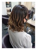 ハーフアップ