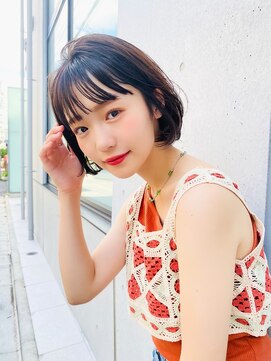 テイラー(Taylor) ［Taylor］☆大宮　内巻きシンプルボブ×ダークモカブラウン