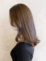 アイティーバイアルバム 藤沢店(IT by ALBUM)&nbsp;くびれレイヤー_カーキグレージュフェザーバング_ba337721