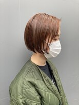 ヘアータイム レスト(HAIR TIME rest) 骨格に似合わせるボブとオレンジカラー