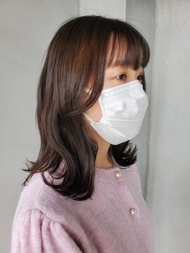 ククル ヘアー(cucule Hair) 京都・西院cuculehair 顔回りリバースの外ハネスタイル