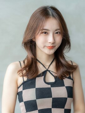 ハバナ 渋谷(HAVANA) サラツヤロング/ヌーディーカラー/顔まわりレイヤー/髪質改善