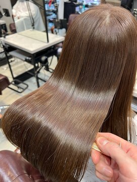 アディクト 東陽町西口(addict) うるツヤ髪になる髪質改善＿ブラウン＿セミロング［東陽町］