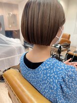 サンド 表参道(sand)&nbsp;ショートボブパーマ20代30代40代イヤリングカラー大人可愛い