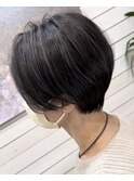 +＊～白髪ぼかしハイライト【黒髪×グレー】～＊+