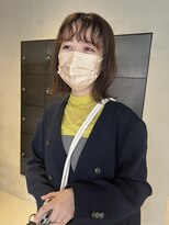 ヘアー アイス ルーチェ(HAIR ICI LUCE) フロントパーマ前髪パーマくびれヘアゆるふわ/今枝