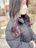 ネオリーブ アンド 渋谷店(Neolive &)&nbsp;斜めバング/グレージュカラー/シルキーベージュ/韓国/渋谷