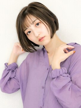 エンディアリング 東銀座(Endearing) 斜めバング/グレージュカラー/デザインカラー/眉毛/銀座/東銀座