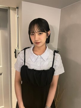 アルカナ 原宿表参道(ARCANA) グレーベージュ レイヤーロング 前髪パーマ アッシュブラック