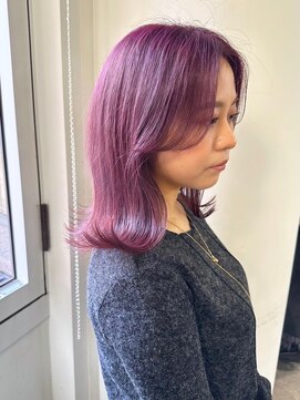 ハピネス 梅田茶屋町店(HAPPINESS) 韓国カラー　ダブルカラー　ピンクラベンダー