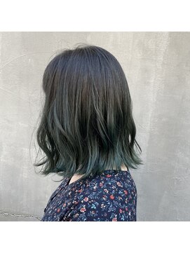テーラヘアー 鎌取店(TELA HAIR) グラデーショングリーン【鎌取】