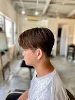 ソイクフ(SOY KUFU)&nbsp;MEN'SHAIRアッシュブラックベリーショートダークアッシュ