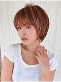 《Agu hair》丸みレイヤーショート×numberA.アクアバームセラム