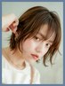 《ナチュラルでなじみの良いハイライト》カット＋大人ハイライト＋カラー