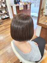 ジーウィズヘアー(G-with hair) 艶々オーガニックカラー+ボブ